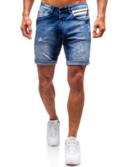 Men's Denim Shorts Navy blue Bolf R3000