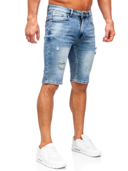 Men's Denim Shorts Sky Blue Bolf KG3932