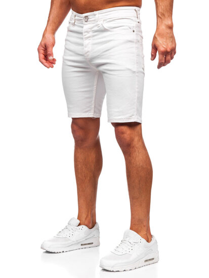 Men's Denim Shorts White Bolf 0341