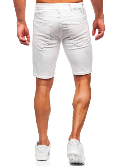 Men's Denim Shorts White Bolf 0341