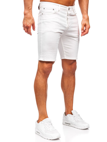 Men's Denim Shorts White Bolf 0354