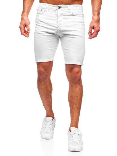 Men's Denim Shorts White Bolf 0362