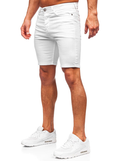 Men's Denim Shorts White Bolf 0362