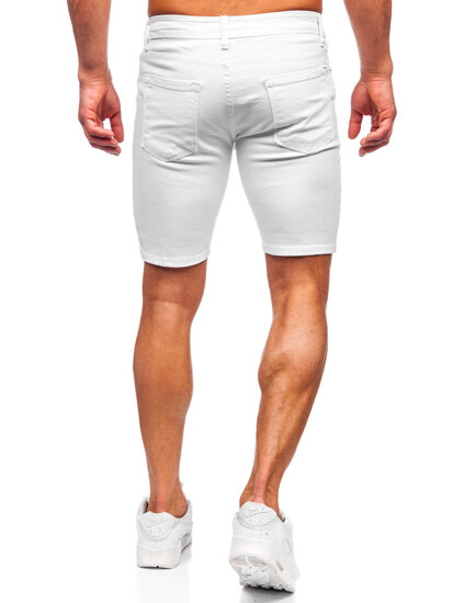 Men's Denim Shorts White Bolf 0362