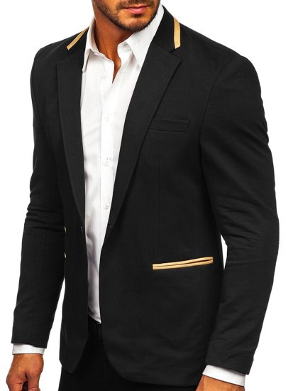 Men's Elegant Blazer Black Bolf 9400