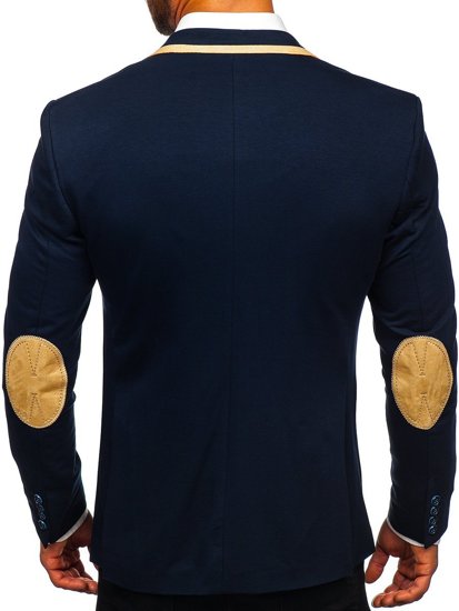 Men's Elegant Blazer Navy Blue Bolf 9400