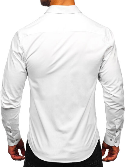 Men’s Elegant Long Sleeve Shirt White Bolf 24702