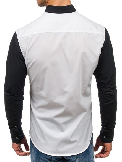 Men's Elegant Long Sleeve Shirt White Bolf 5726