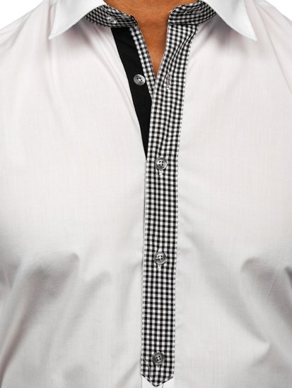 Men's Elegant Long Sleeve Shirt White Bolf 6873