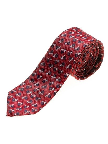 Men's Elegant Tie Red Bolf K103