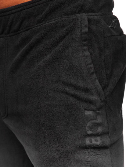 Men's Fleece Jogger Sweatpants Black 4F SPMD014