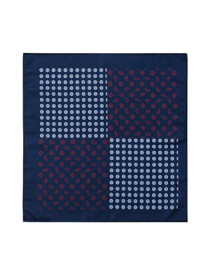 Men's Handkerchief Navy Blue Bolf PO23