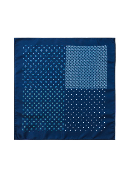 Men's Handkerchief Navy Blue Bolf PO25