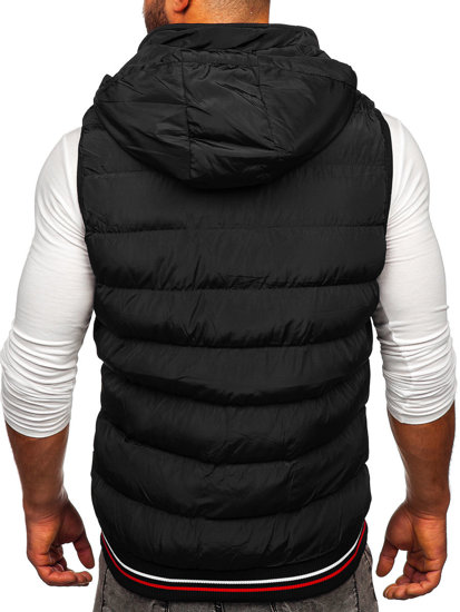 Men's Hooded Gilet Black Bolf 6870