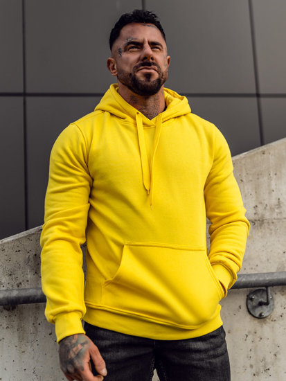 Men's Hoodie Kangaroo Yellow Bolf 2009A