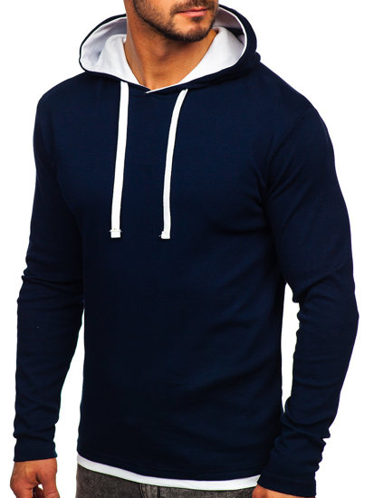 Men's Hoodie Navy Blue Bolf 03