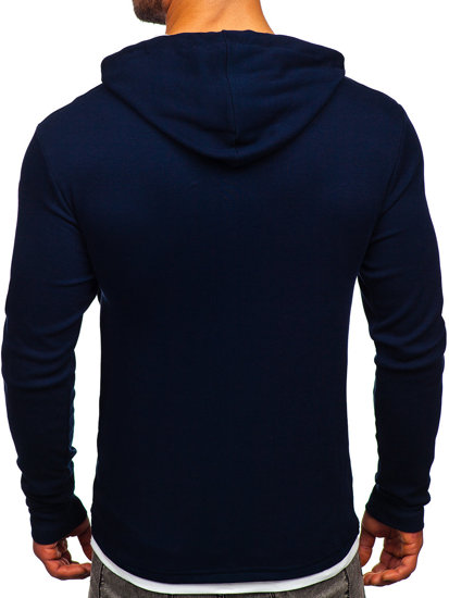 Men's Hoodie Navy Blue Bolf 03