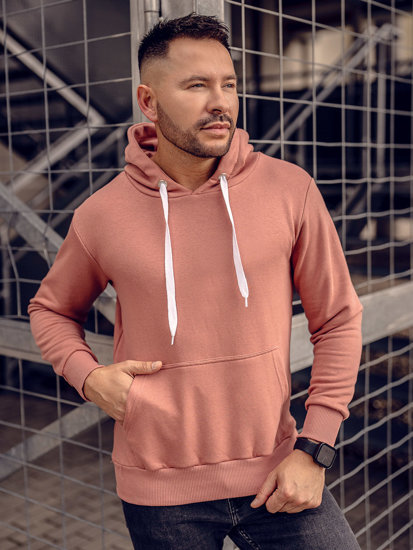 Men's Hoodie Pink Bolf 1004A-1