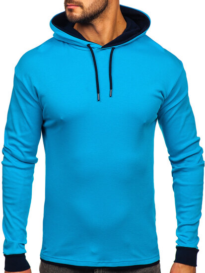 Men's Hoodie Turquoise Bolf 145380