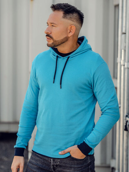 Men's Hoodie Turquoise Bolf 145380