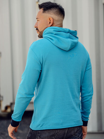 Men's Hoodie Turquoise Bolf 145380