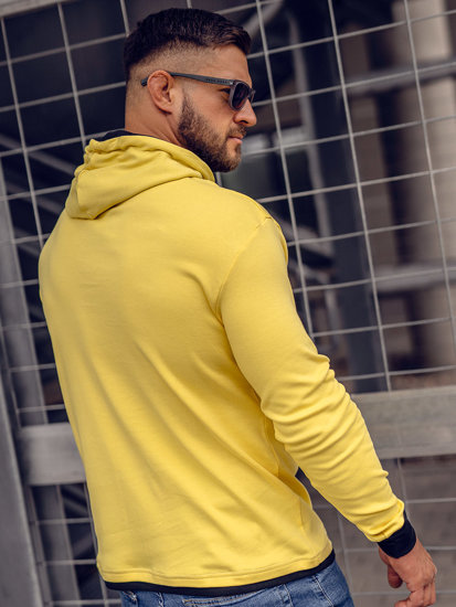 Men's Hoodie Yellow-Black Bolf 145380