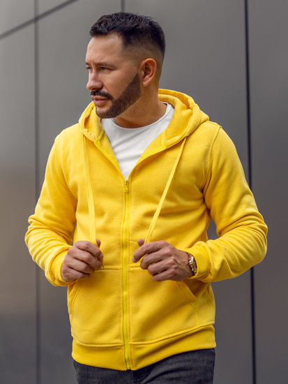 Men's Hoodie Yellow Bolf 2008A