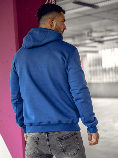 Men's Hoodie with kangaroo pocket Royal Blue Bolf 2009A