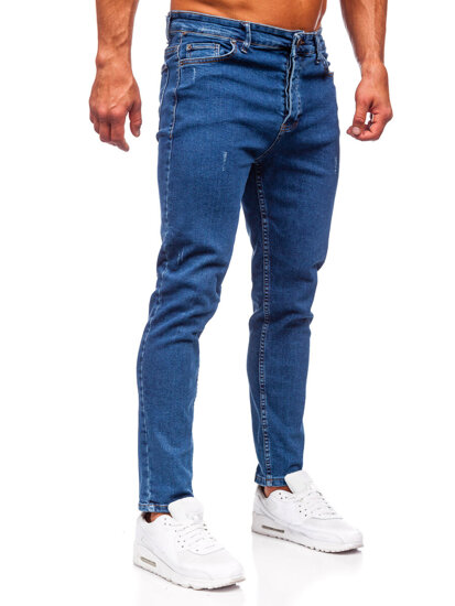 Men's Jeans Regular Fit Navy Blue Bolf 6052