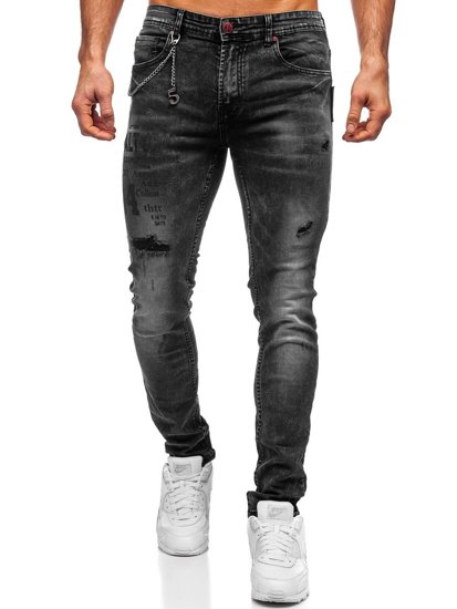 Men's Jeans Slim Fit Black Bolf 60027W0