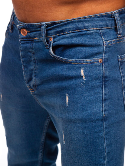 Men's Jeans Slim Fit Navy Blue Bolf 6452