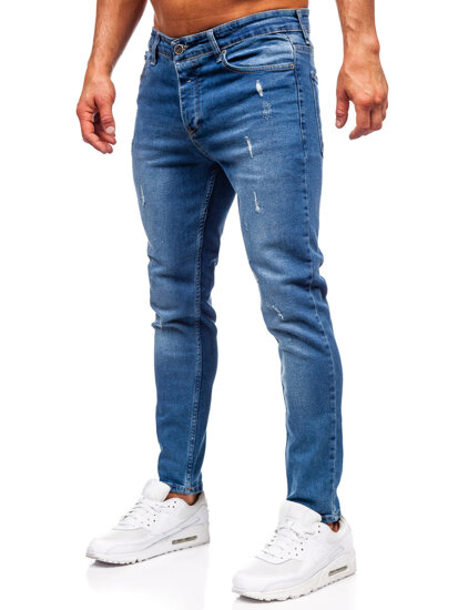 Men's Jeans Slim Fit Navy Blue Bolf 6469