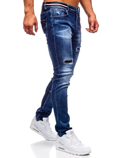 Men's Jeans Slim Fit Navy Blue Bolf 80033W0