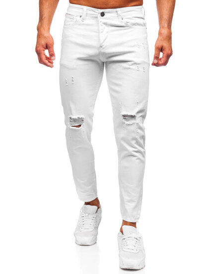 Men's Jeans Slim Fit White Bolf 5872