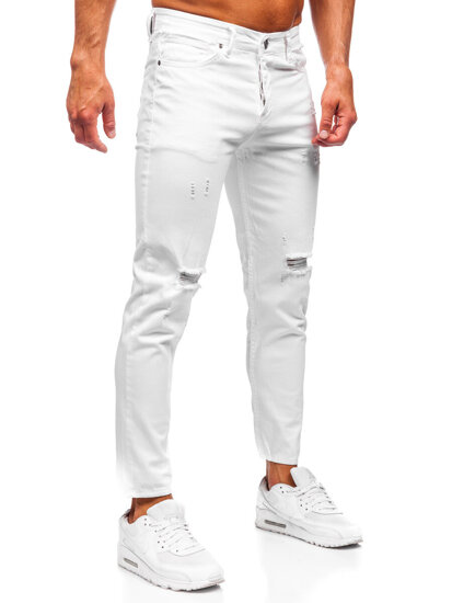 Men's Jeans Slim Fit White Bolf 5872