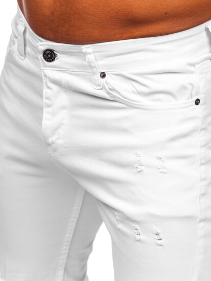 Men's Jeans Slim Fit White Bolf 5872