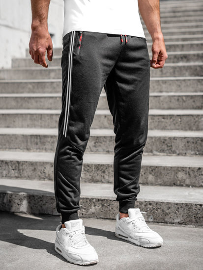 Men's Jogger Sweatpants Black Bolf K10338A