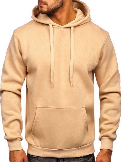 Men's Kangaroo Hoodie Beige Bolf 1004