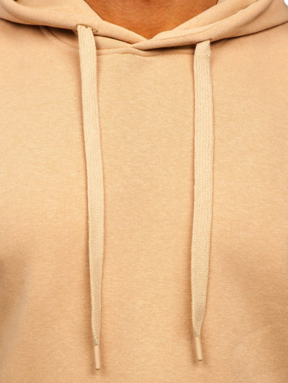 Men's Kangaroo Hoodie Beige Bolf 1004