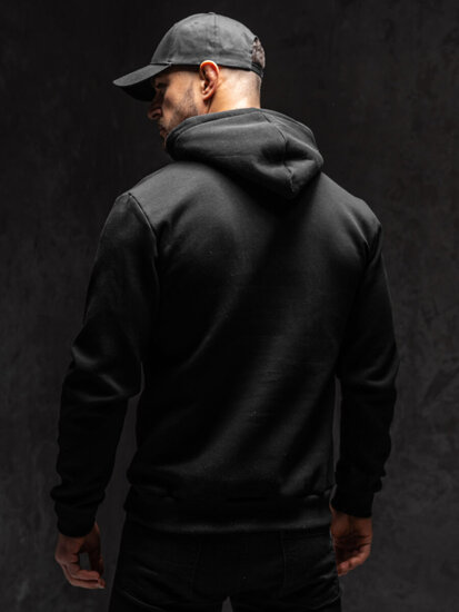 Men's Kangaroo Hoodie Black Bolf 1004