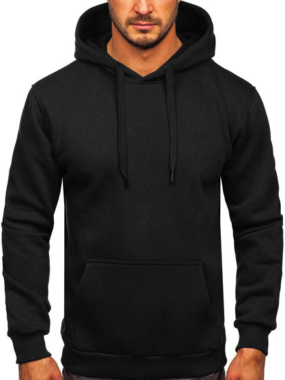 Men's Kangaroo Hoodie Black Bolf 1004