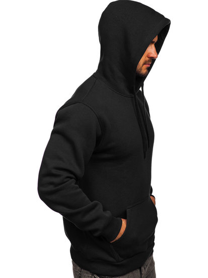 Men's Kangaroo Hoodie Black Bolf 1004