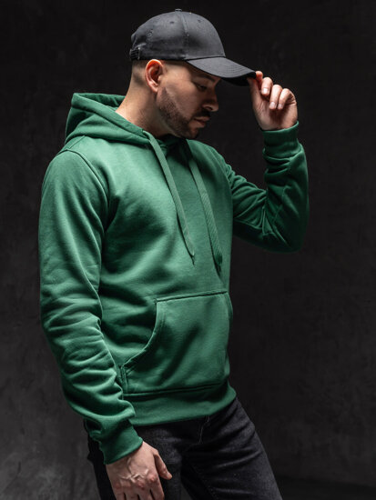 Men's Kangaroo Hoodie Dark Green Bolf 2009A1