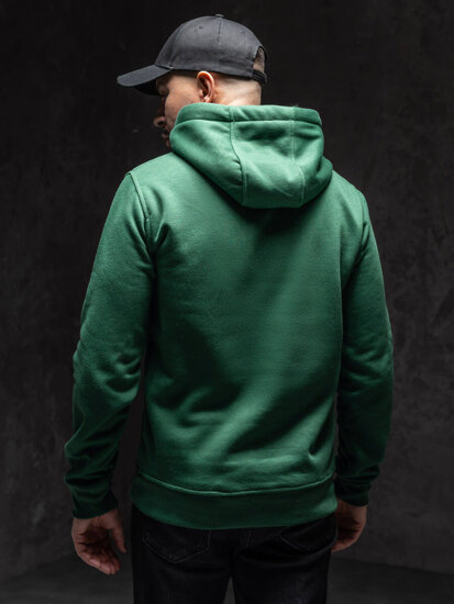 Men's Kangaroo Hoodie Dark Green Bolf 2009A1