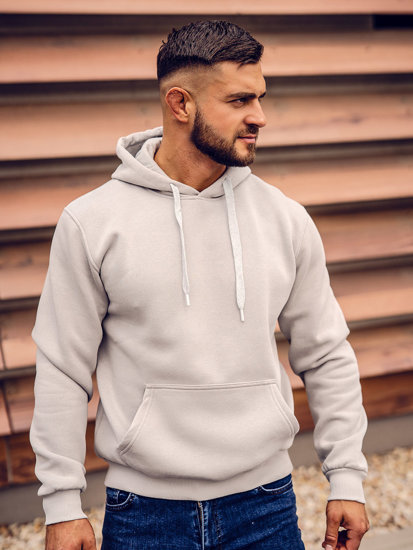 Men's Kangaroo Hoodie Grey Bolf 1004