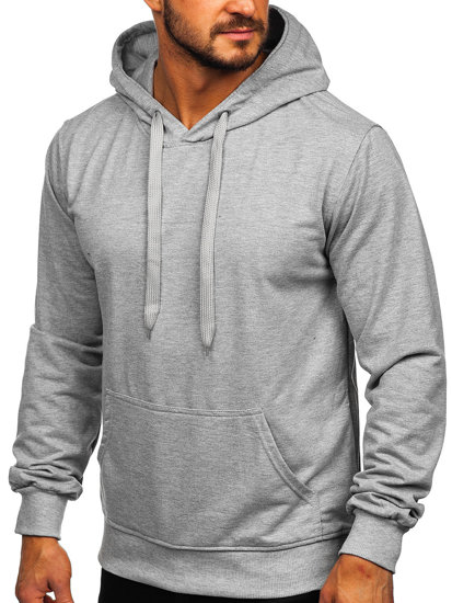 Men's Kangaroo Hoodie Grey Bolf B10003