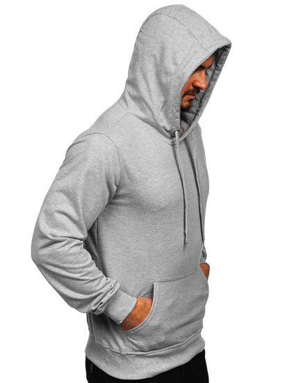 Men's Kangaroo Hoodie Grey Bolf B10003