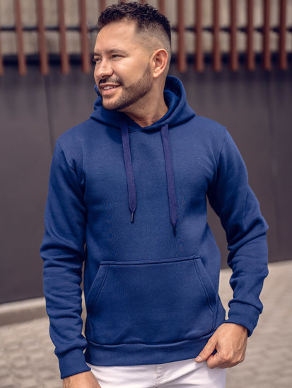 Men's Kangaroo Hoodie Indigo Bolf 1004