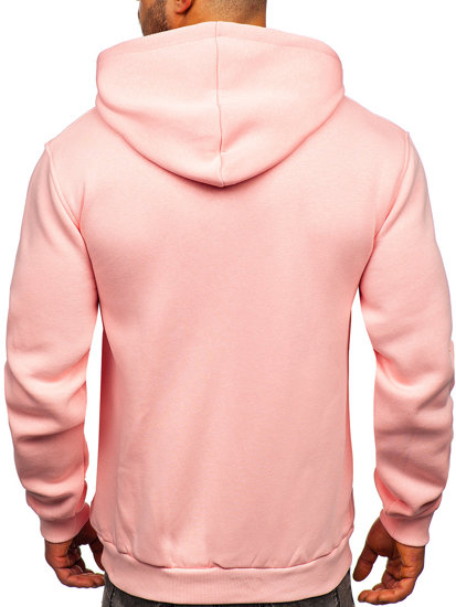 Men's Kangaroo Hoodie Light Pink Bolf 1004