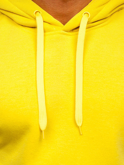 Men's Kangaroo Hoodie Light Yellow Bolf 2009-33